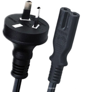 Australian 2 Pin power extension cord with C7 connector